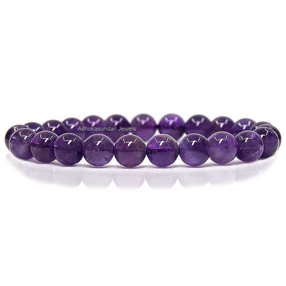 Amethyst Purple Crystal Bracelet