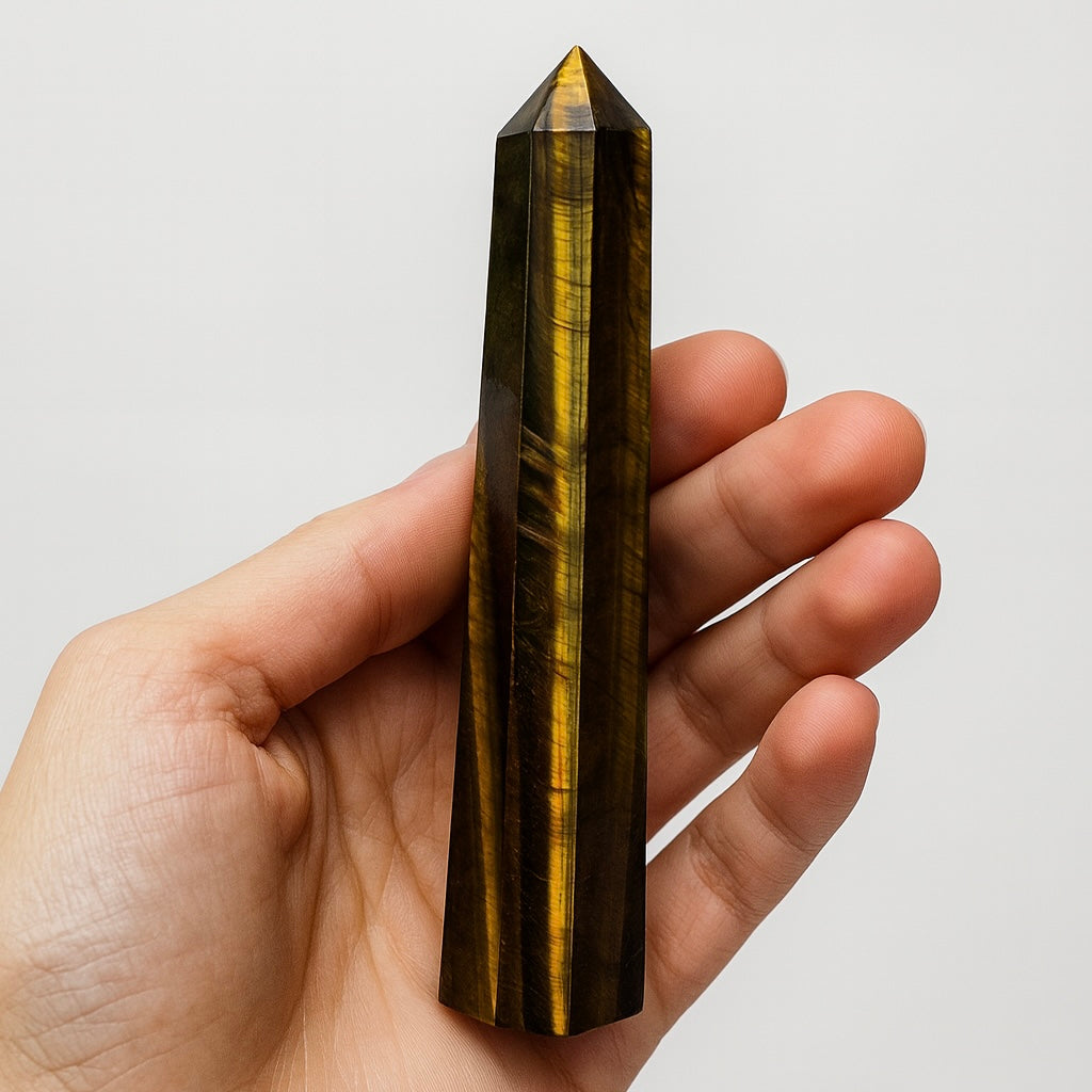 Tiger's Eye Crystal Tower Point