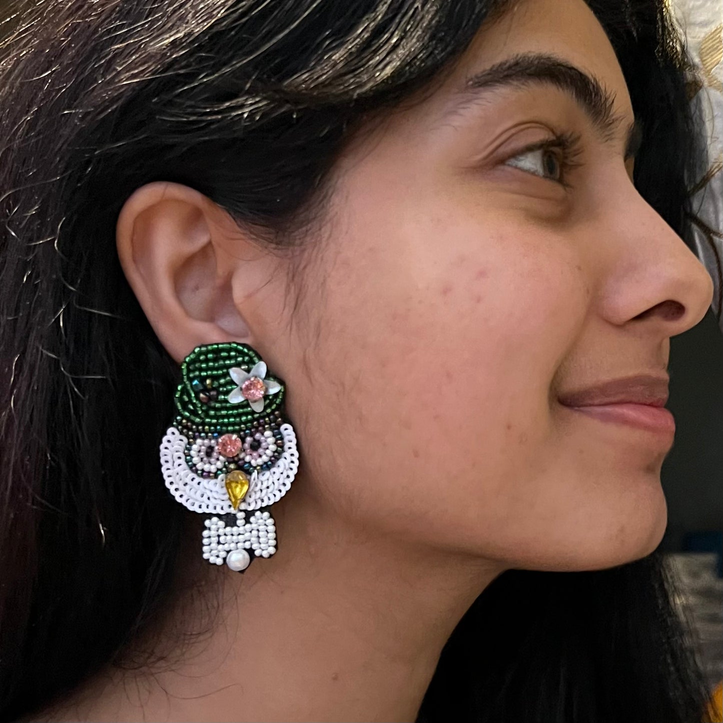 Owl Animal Beaded Jewellery Earrings