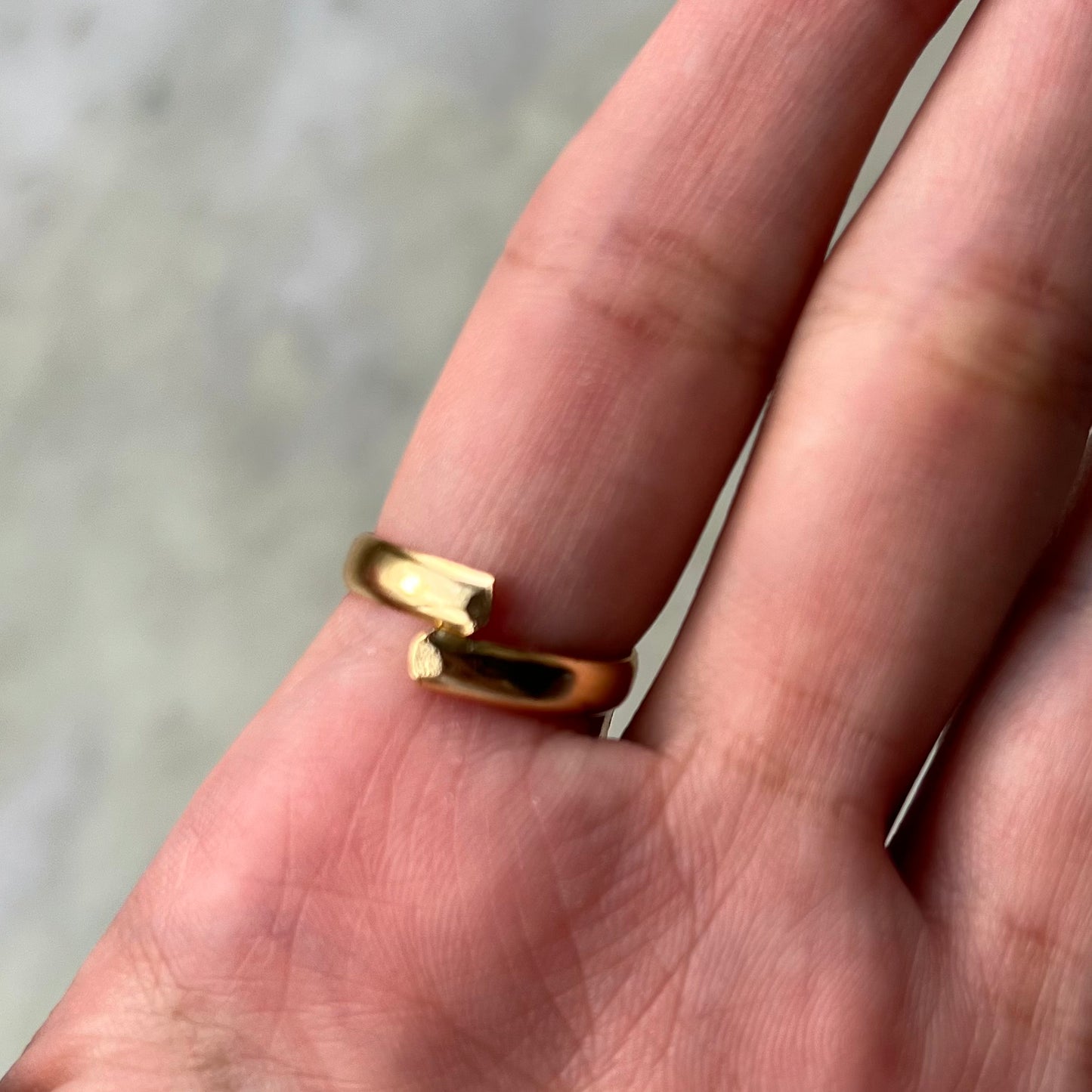 Amethyst Hand Painted Statement Ring