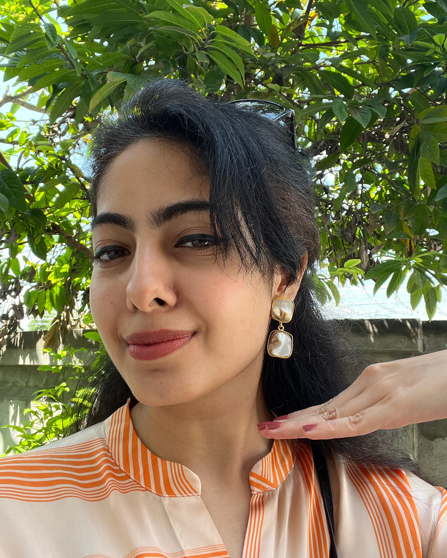 Princess Luma Mother of Pearl Drop Earrings