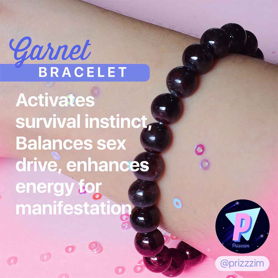 Garnet Crystal Bracelet