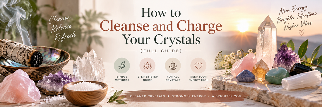 How to Cleanse and Charge Your Crystals (Full Guide)