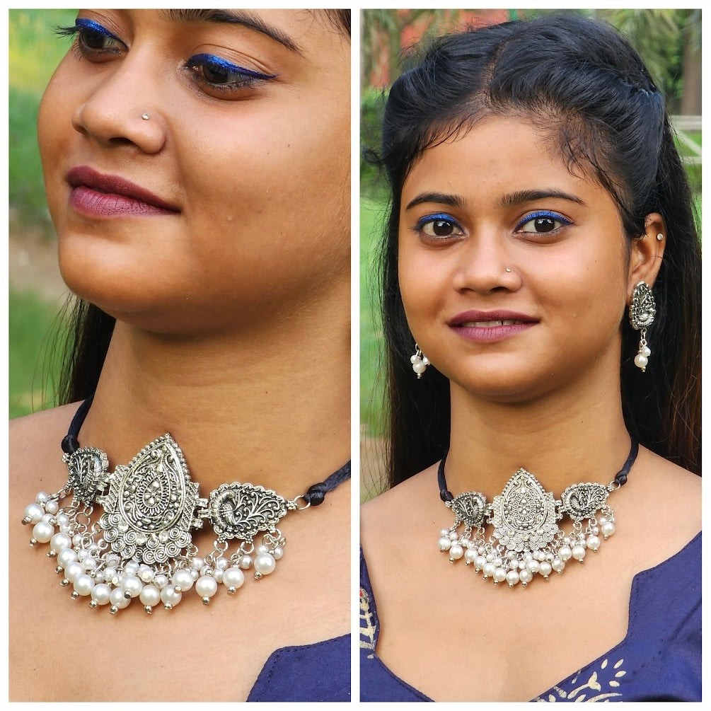 Antique Necklace and Earrings