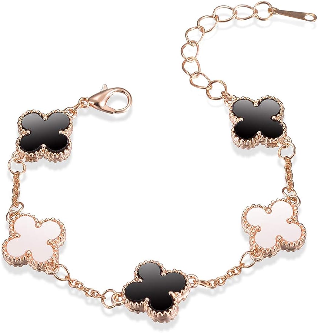 Van Cleef Clover Reversible Bracelet