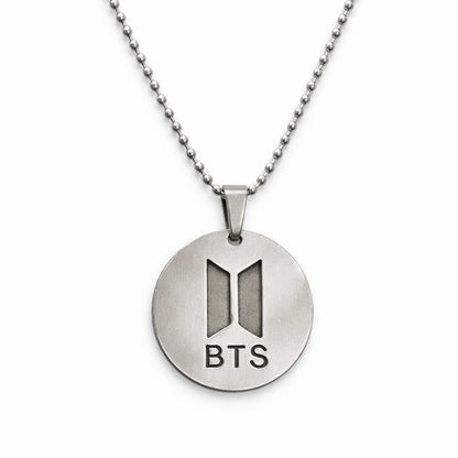 BTS Circle Metallic Pendant Chain