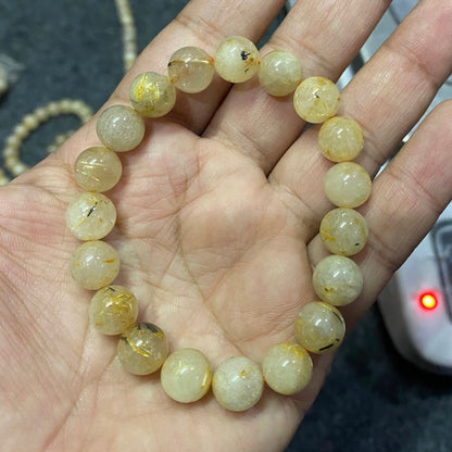 Golden Rutile Crystal Bracelet