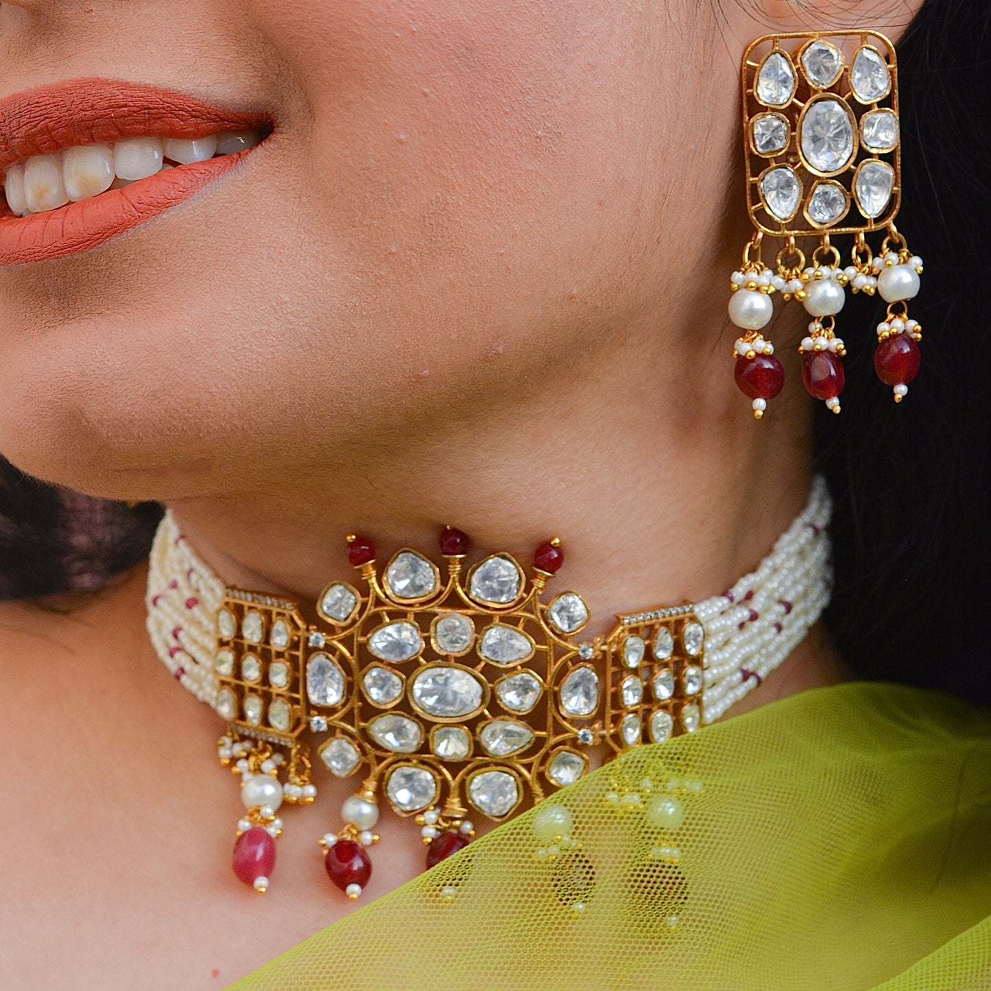 Priyanka Chopra Uncut Kundan Polki Set