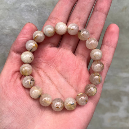 Golden Rutile Crystal Bracelet