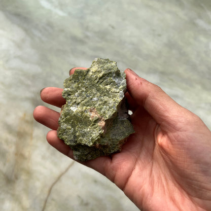 Unakite Green Raw Crystal Natural Rock Stone 250 grams