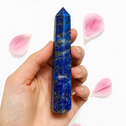 Blue Lapis Crystal Tower Point