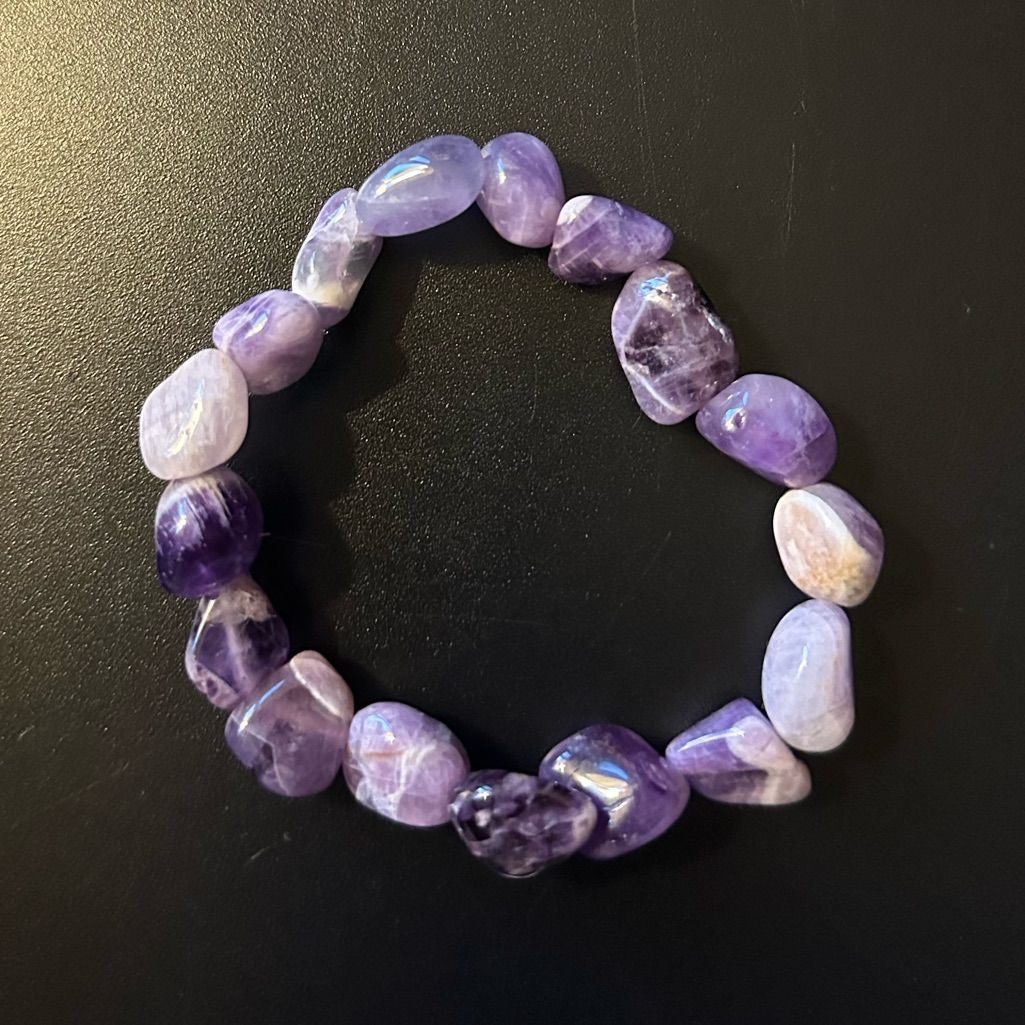 Amethyst Crystal Tumble Bracelet