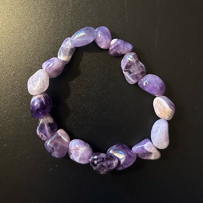 Amethyst Crystal Tumble Bracelet