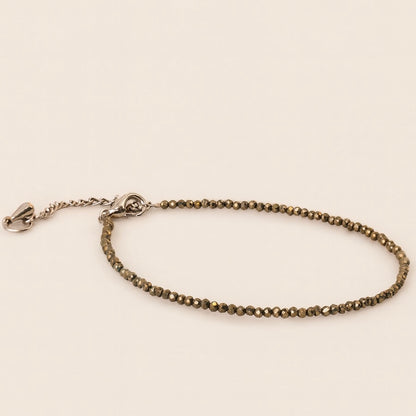 Pyrite Crystal single Anklet for Foot