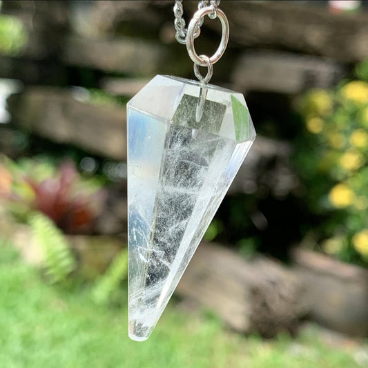Clear Quartz Crystal Pendulum