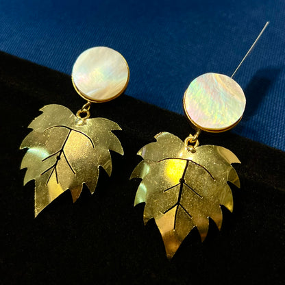Autumn Hues Gold Earrings