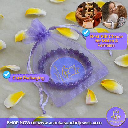 Amethyst Purple Crystal Bracelet