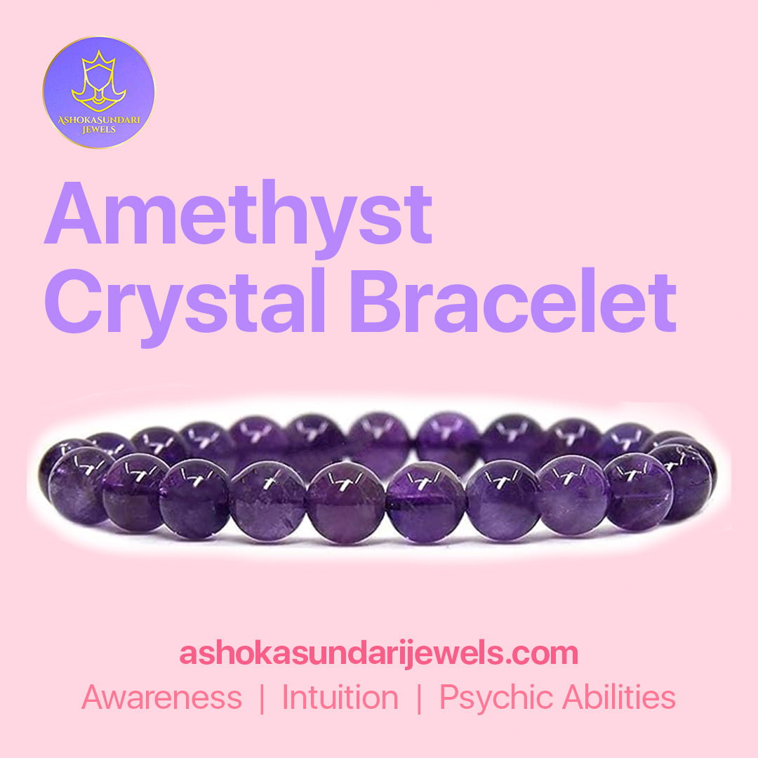 Amethyst Purple Crystal Bracelet