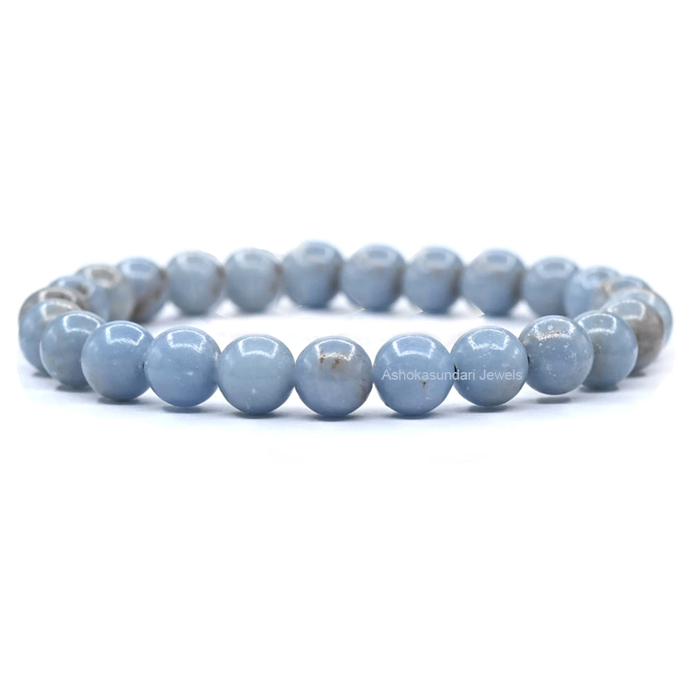 Blue Angelite Crystal Bracelet