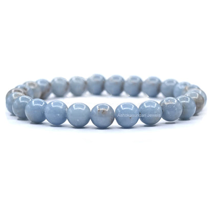 Blue Angelite Crystal Bracelet