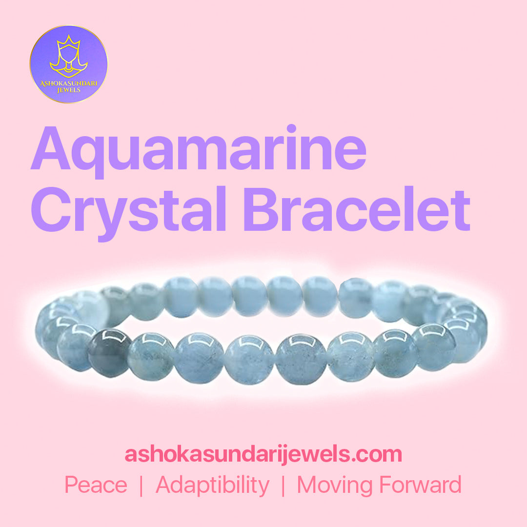 Aquamarine Crystal Bracelet