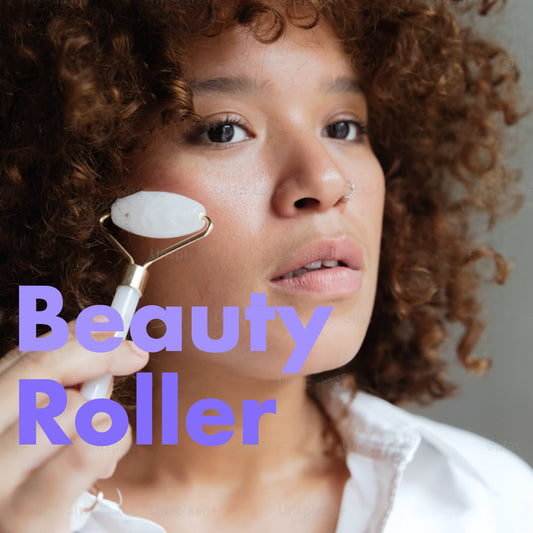 Rose Quartz Crystal Roller for Facial Massage