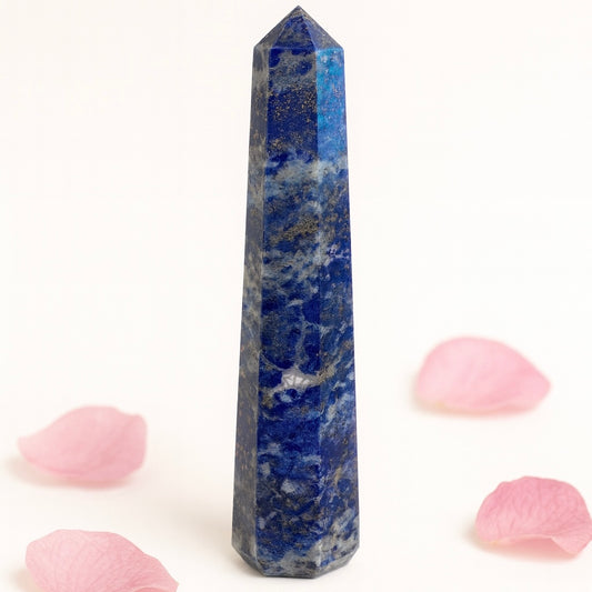 Blue Lapis Crystal Tower Point