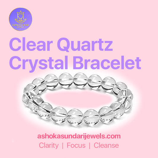 Clear Quartz Crystal Bracelet