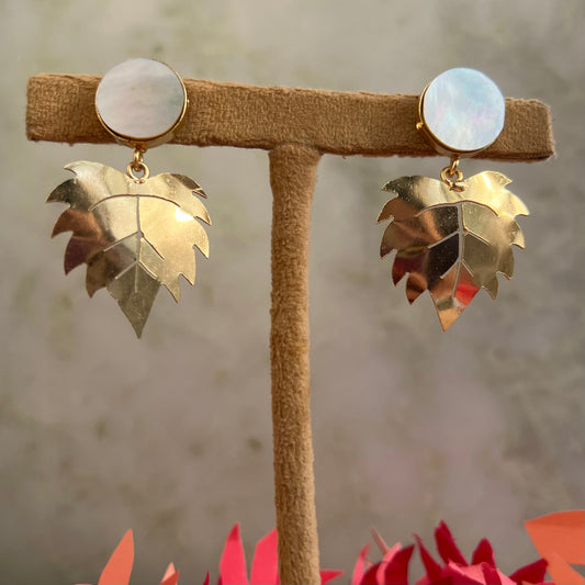 Autumn Hues Gold Earrings