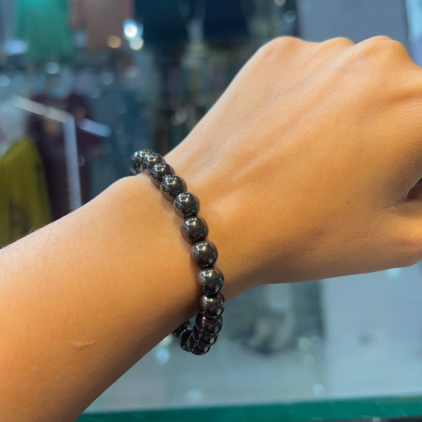 The Preity Zinta Hematite Crystal Bracelet