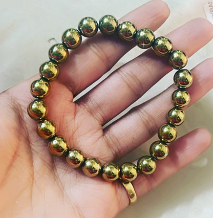 Golden Pyrite Crystal Bracelet