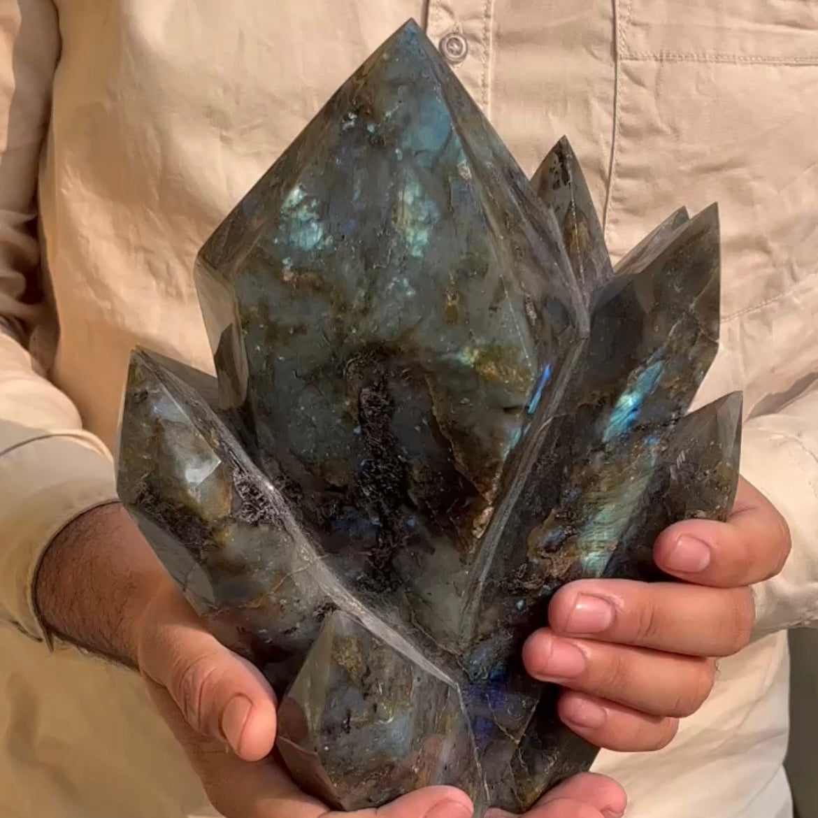 Labradorite Crystal Natural Stone Raw 4 KG
