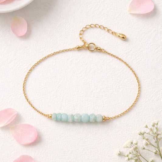 Blue Amazonite Crystal Bracelet