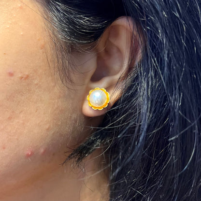 Pearl Stud Earrings
