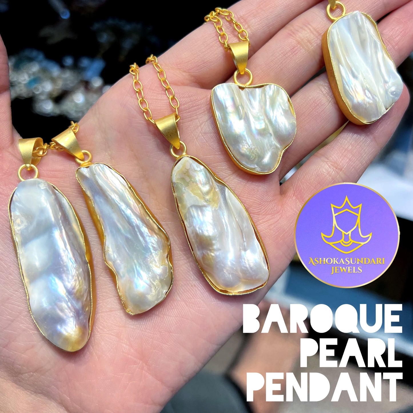 Baroque Pearl Pendant Necklace