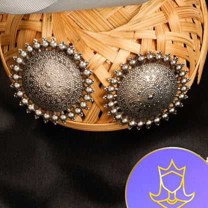 Oxidised Stud Earrings