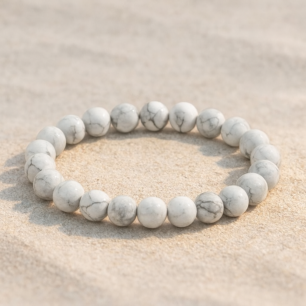 The Kareena Kapoor Howlite Crystal Bracelet