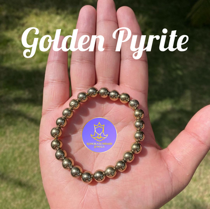 Golden Pyrite Crystal Bracelet