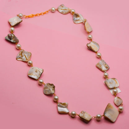White Mother of Pearl Mala