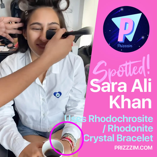 The Sara Ali Khan Rhodochrosite Crystal Bracelet