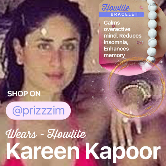 The Kareena Kapoor Howlite Crystal Bracelet