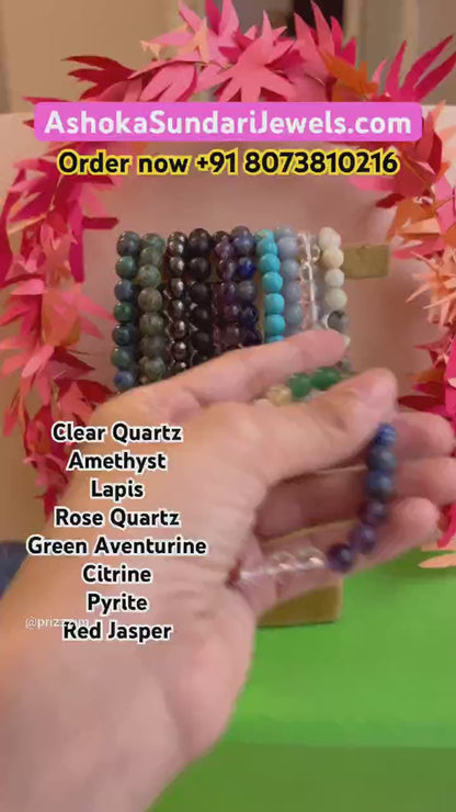 7 Seven Chakra Crystal Beaded Bracelet