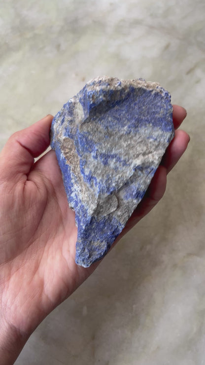 Blue Lapis Lazuli Crystal Natural Rock Stone 300 grams