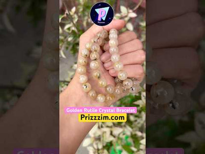 Golden Rutile Crystal Bracelet