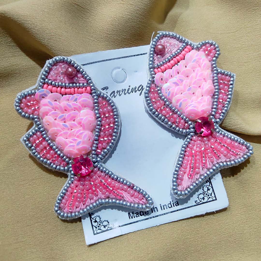 Fish Beaded Jewellery Earrings