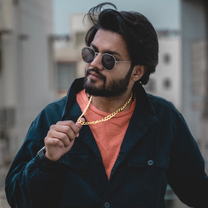 Gold Chain for Men (20 Inch Long)