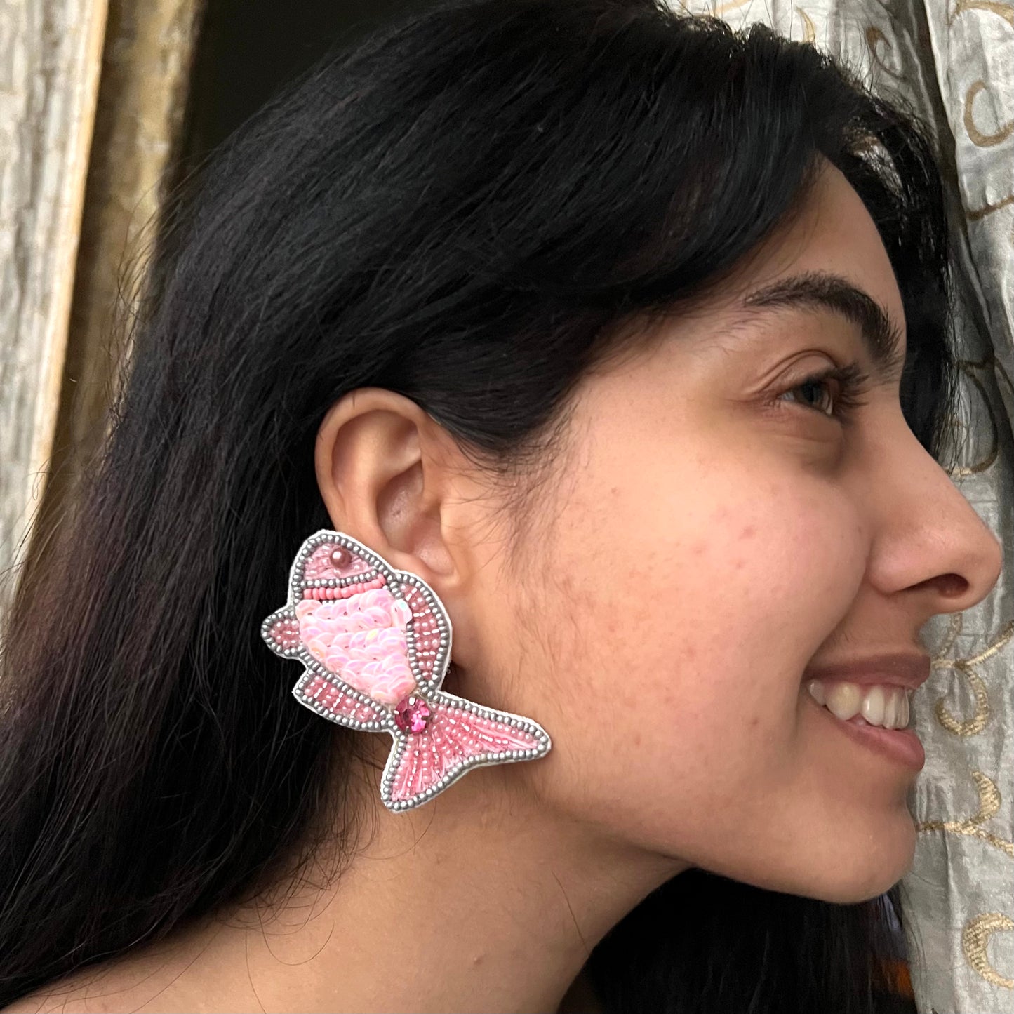 Fish Beaded Jewellery Earrings