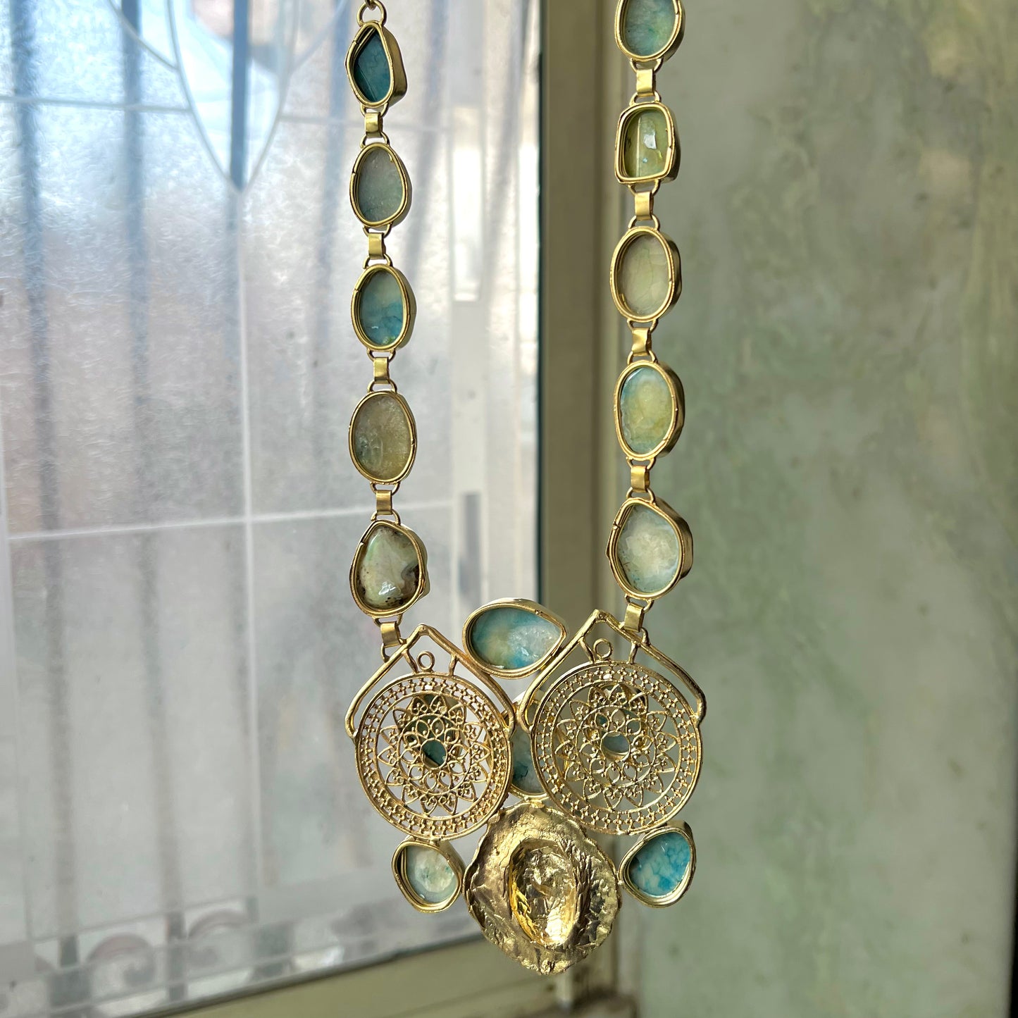 Czar Gold Plated Statement Necklace