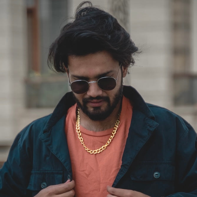 Gold Chain for Men (20 Inch Long)