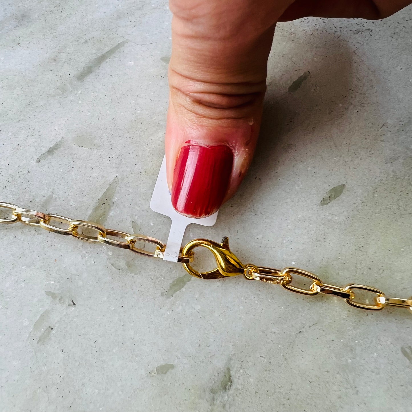 Clear Quartz Crystal Gold Plated Pendant Chain